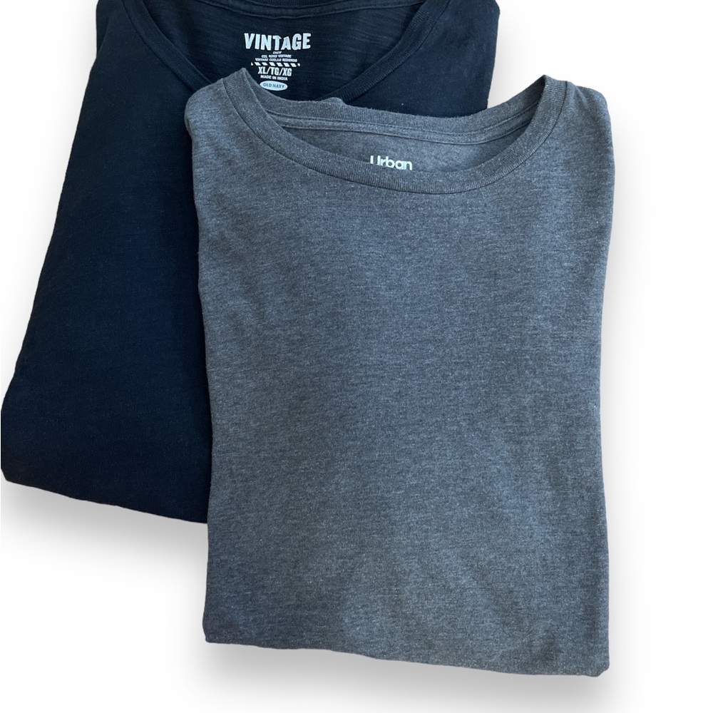 Men’s XL Basic Tee Bundle Old Navy Vintage & Urban Pipeline 2 Pack